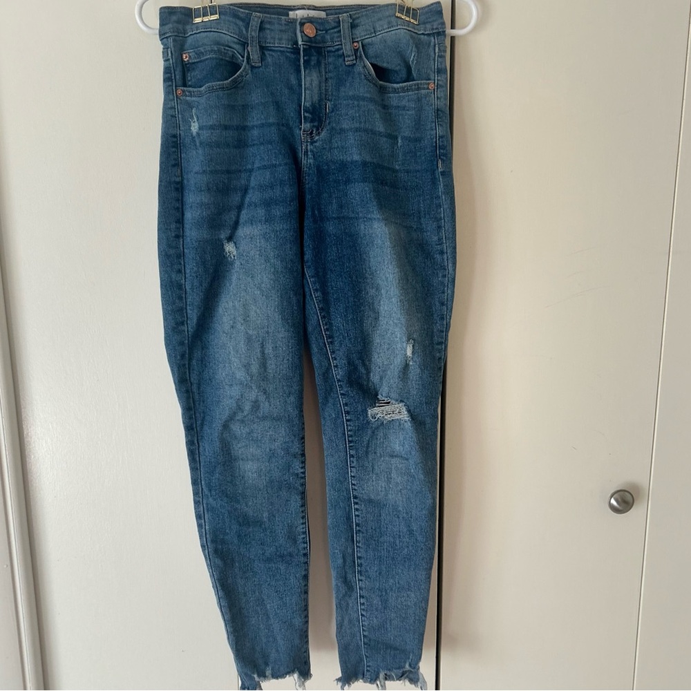 Nicole Miller SOHO high rise ankle skinny jeans pockets 4 - Picture 1 of 11